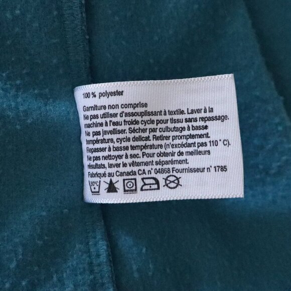 MEC Women's Sz Lrg Blue Full Zip Cycling Active Fleece Ribbed Stretch Jacket - Picture 15 of 15